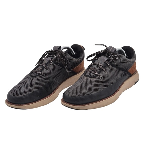 Cole Haan ZeroGrand Shoes Mens Size 10.5 Gray Black Brown Lace Up Sneakers